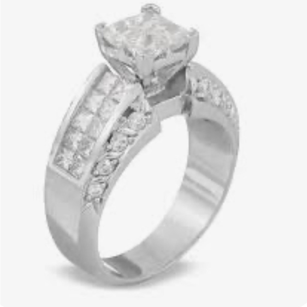 Elegant white Gold Women's Ring